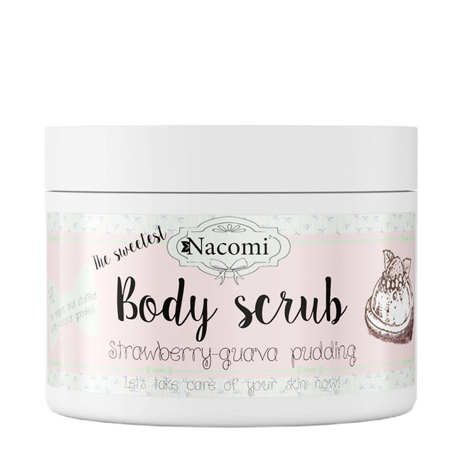 Nacomi Cukrowy peeling do ciała truskawkowy pudding z guavą 200g