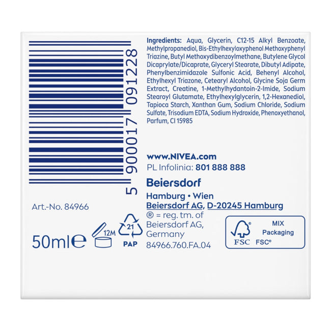 Nivea Przeciwzmarszczkowy + Modelujący krem na dzień SPF30 65+ 50ml