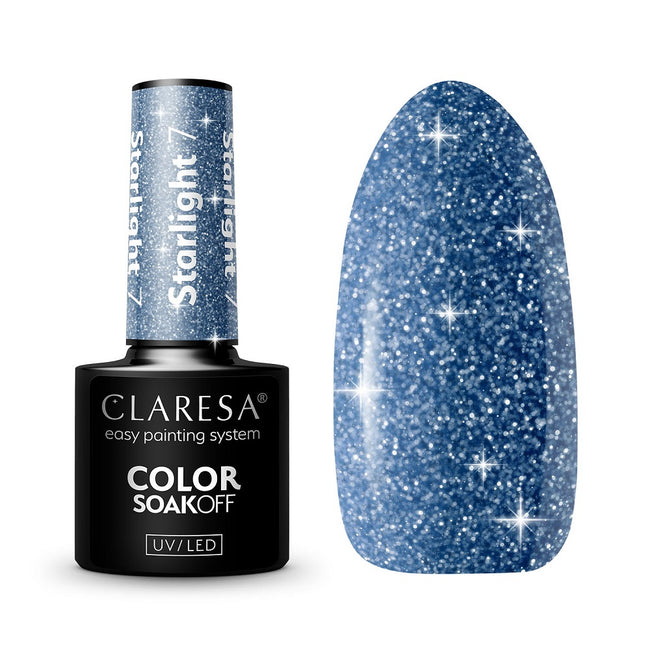 Claresa Soak Off UV/LED Starlight lakier hybrydowy