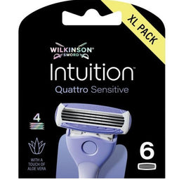 Wilkinson Intuition Quattro Sensitive wkład z 4 ostrzami 6szt