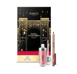 KIKO Milano Holiday Wonderlights Gloss Me Up Lips Gift Set zestaw upominkowy do makijażu ust 01 Refined Mauve