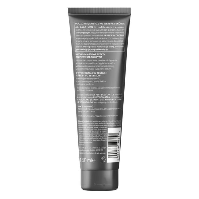 AA LAAB Men booster-żel do mycia twarzy nawilżająco-energizujący 150ml