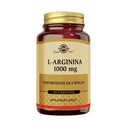 Solgar L-Arginina 1000mg suplement diety 90 tabletek