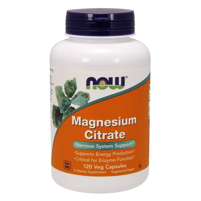 Now Foods Magnesium Citrate suplement diety 120 kapsułek