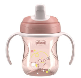 Chicco Training Cup kubek niekapek z twardym ustnikiem 6m+ Brzoskwiniowy 200ml
