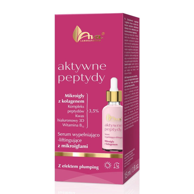 Ava Laboratorium Aktywne Peptydy serum wypełniająco-liftingujące mikroigły z kolagenem 30ml