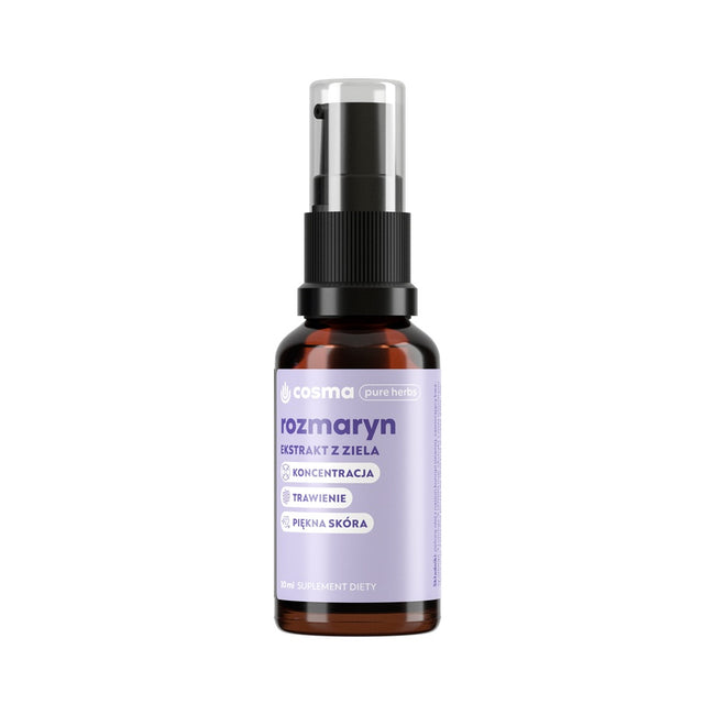 Cosma Cannabis Pure Herbs Rozmaryn ekstrakt z ziele rozmarynu suplement diety 30ml