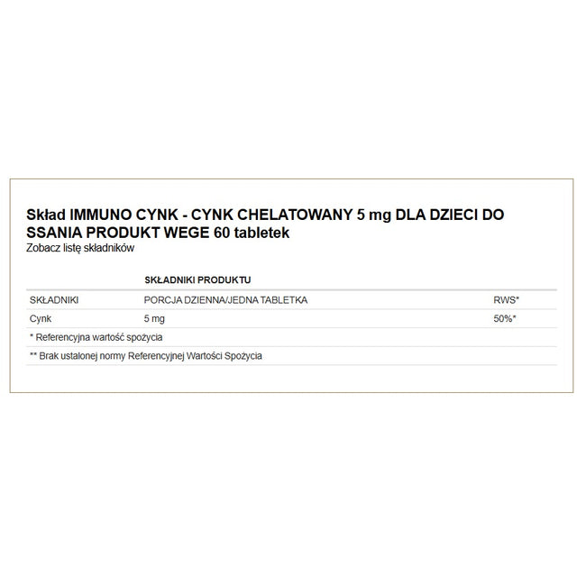AltoPharma Immuno Cynk Junior suplement diety 60 tabletek