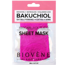 Biovene Bakuchiol Extra-Firming maska w płachcie z bakuchiolem i kwasem hialuronowym 20ml