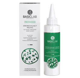 BasicLab Trichologis seboregulujący peeling do tłustej i wrażliwej skóry głowy 150ml
