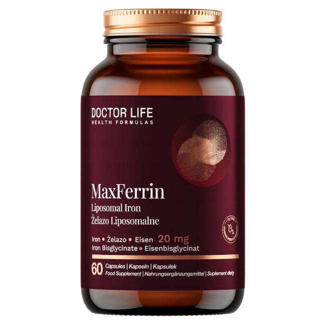 Doctor Life MaxFerrin 20mg suplement diety 60 kapsułek