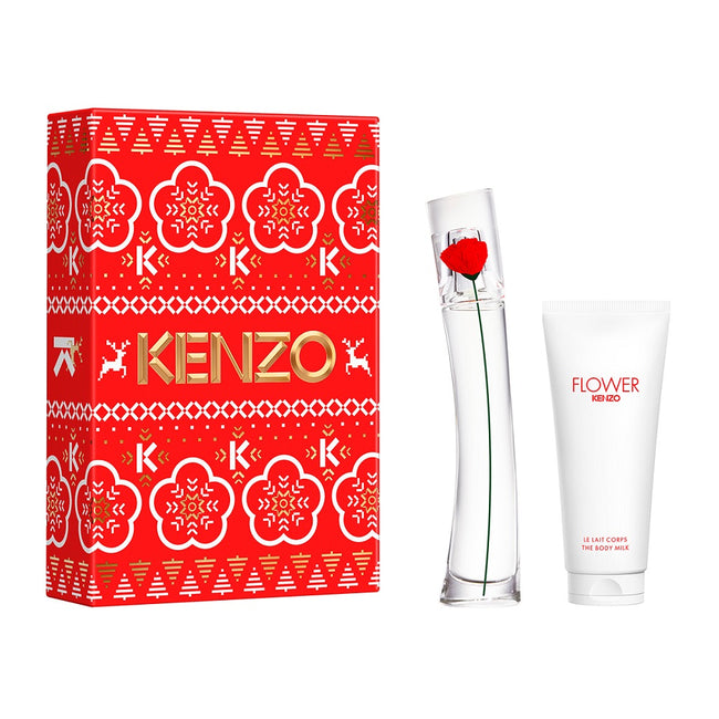 Kenzo Flower by Kenzo zestaw woda perfumowana spray 30ml + mleczko do ciała 75ml
