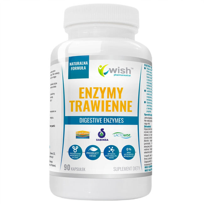 WISH Pharmaceutical Enzymy Trawienne suplement diety 90 kapsułek