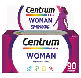 Centrum Woman multiwitaminy dla kobiet suplement diety 90 tabletek