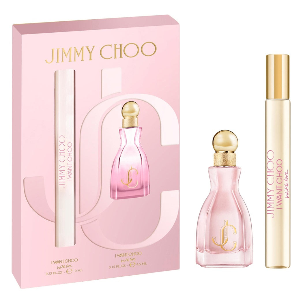 jimmy choo i want choo with love woda perfumowana 10 ml   zestaw  