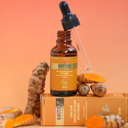 Sattva Ayur Glow serum do twarzy z kurkumą i kompleksem mineralnym 30ml