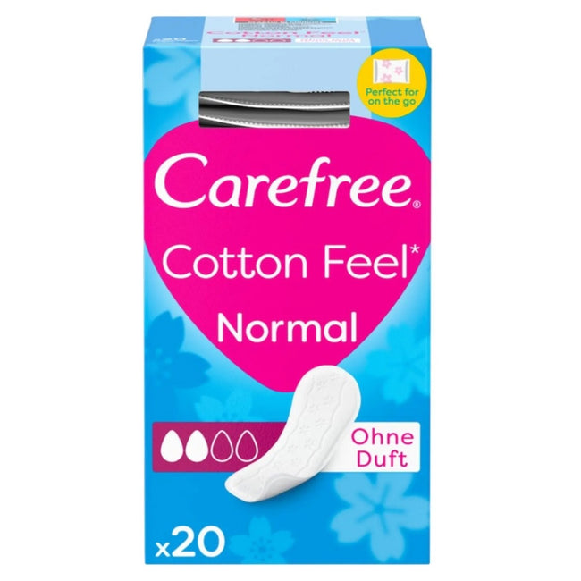 Carefree Cotton Feel wkładki higieniczne nieperfumowane Normal 20szt