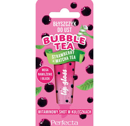 Perfecta Bubble Tea błyszczyk do ust Strawberry + Matcha Tea 10g