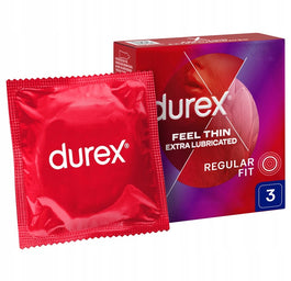 Durex Feel Thin Extra Lubricated prezerwatywy ultracienkie 3szt