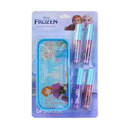 Lip Smacker Disney Frozen Lip Gloss & Pouch błyszczyki do ust 4x6ml + kosmetyczka