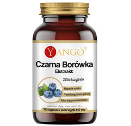 Yango Czarna Borówka ekstrakt suplement diety 100 kapsułek