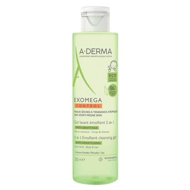 A-Derma Exomega Control żel emolient do mycia 2w1 200ml