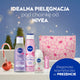 Nivea You Got This zestaw odświeżający żel pod prysznic 300ml + antyperspirant roll-on 50ml + pielęgnująca pomadka do ust 4.8g + kojący płyn micelarny 200ml + kosmetyczka