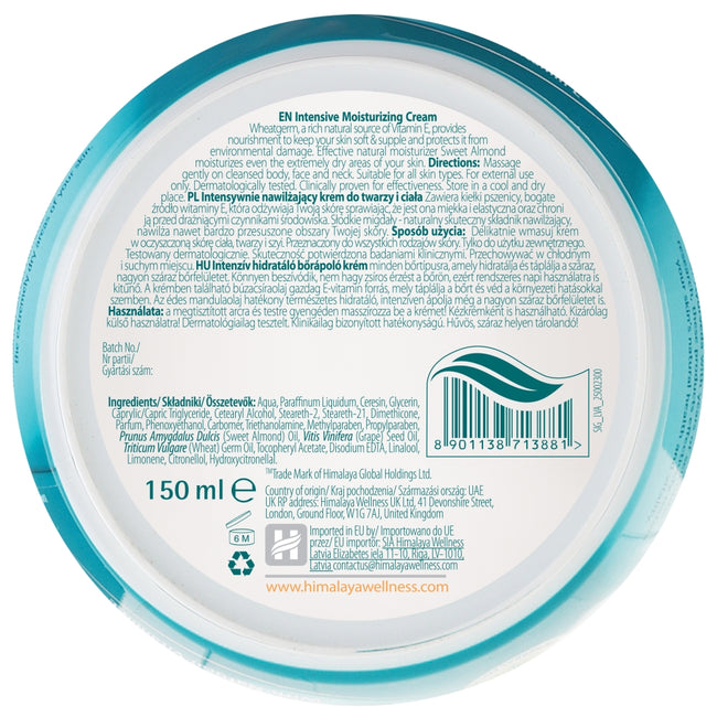Himalaya Intensywnie nawilżający krem do twarzy i ciała 150ml