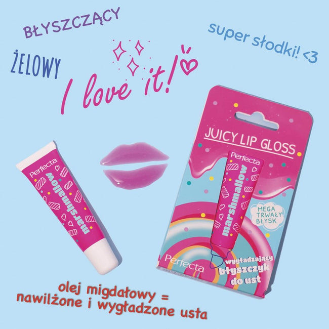 Perfecta Juicy Lip Gloss błyszczyk do ust Marshmallow 10ml