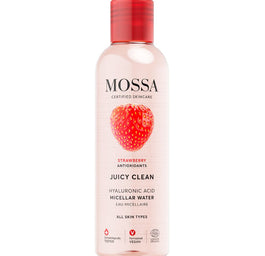 MOSSA Juicy Clean woda micelarna z kwasem hialuronowym i ekstraktem z truskawki 3w1 200ml