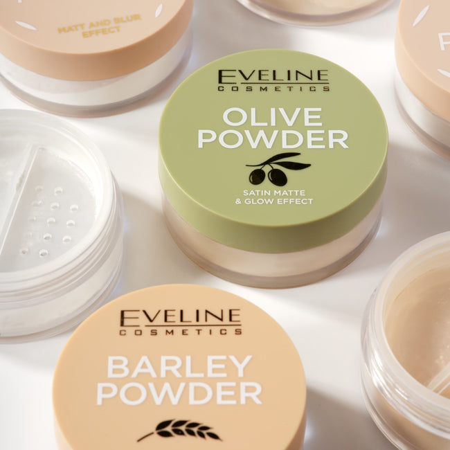 Eveline Cosmetics Olive Powder puder sypki z ekstraktem z liści i nasion oliwki 8g