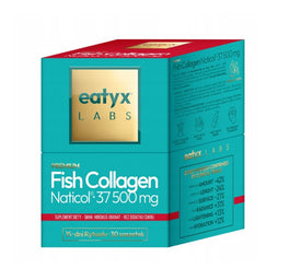 eatyx Fish Collagen Naticol kolagen w saszetkach suplement diety Hibiskus Granat 30x2.5g