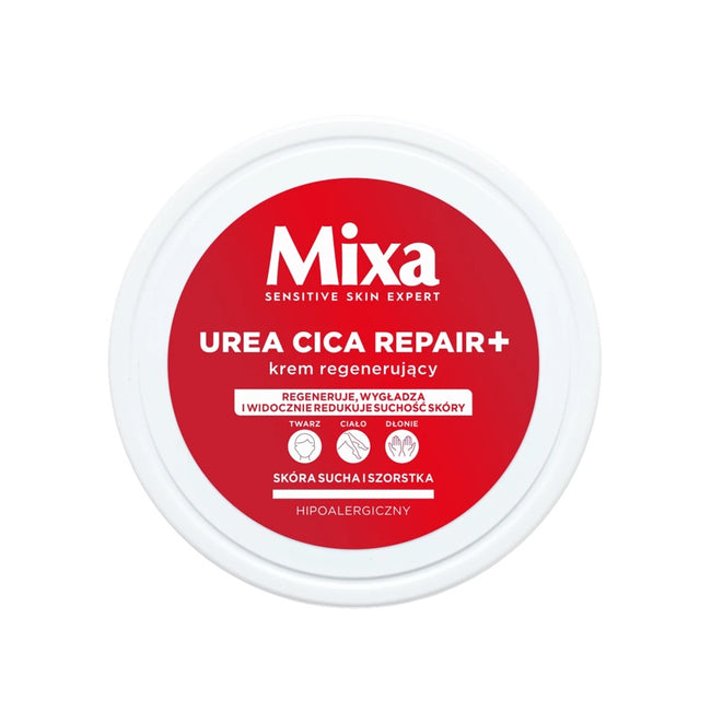 MIXA Urea Cica Repair+ regenerujący krem do twarzy dłoni i ciała 150ml