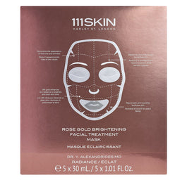 111Skin Rose Gold rozświetlająca maseczka w płachcie 5x30ml