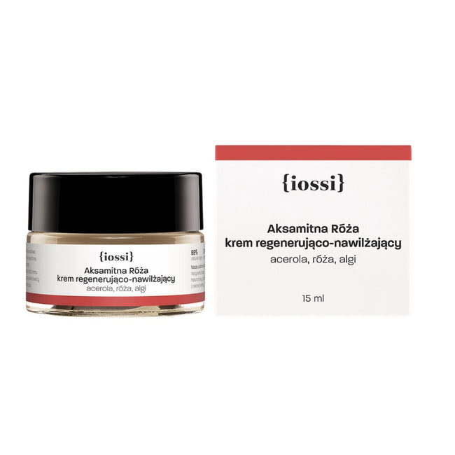 Iossi Aksamitna Róża krem regenerująco-nawilżający acerola & róża & algi 15ml