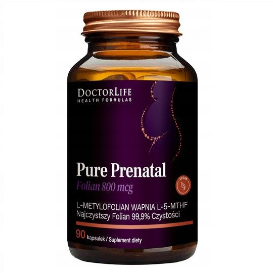 Doctor Life Pure Prenatal Folian 800mcg suplement diety 90 kapsułek