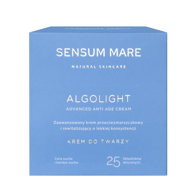Sensum Mare Algolight zaawansowany krem rewitalizujący i przeciwzmarszczkowy o lekkiej konsystencji 50ml
