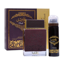Ard al Zaafaran Oudi zestaw woda perfumowana spray 100ml + dezodorant spray 50ml
