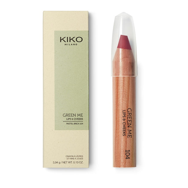 KIKO Milano Green Me Lips & Cheeks pomadka i róż w kredce