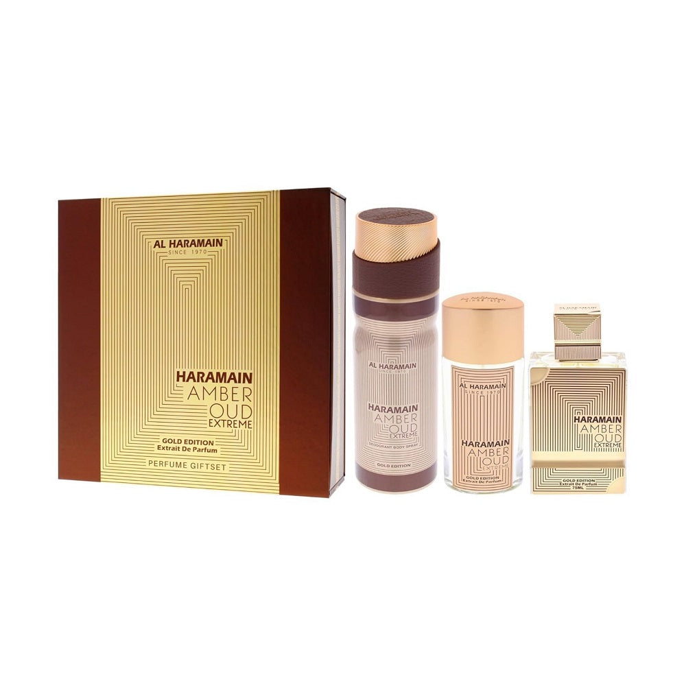 al haramain amber oud gold edition extreme ekstrakt perfum 75 ml   zestaw  