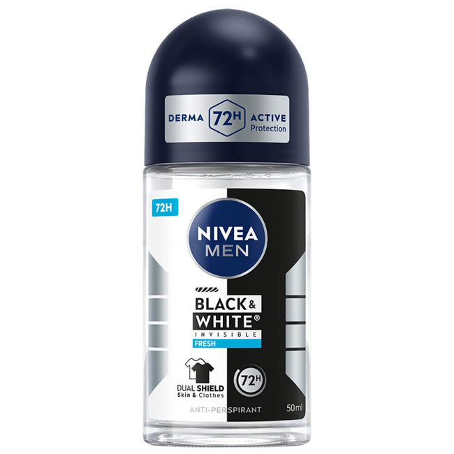 Nivea Black&White Invisible Fresh Man antyperspirant w kulce 50ml