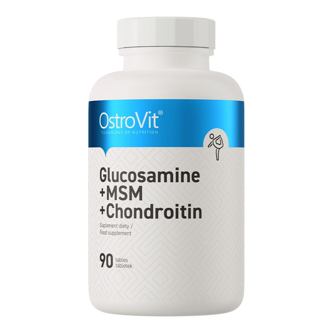 OstroVit Glukozamina + MSM + Chondroityna suplement diety 90 tabletek