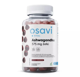 Osavi Ashwagandha 375mg suplement diety o smaku wiśniowym 90 żelek