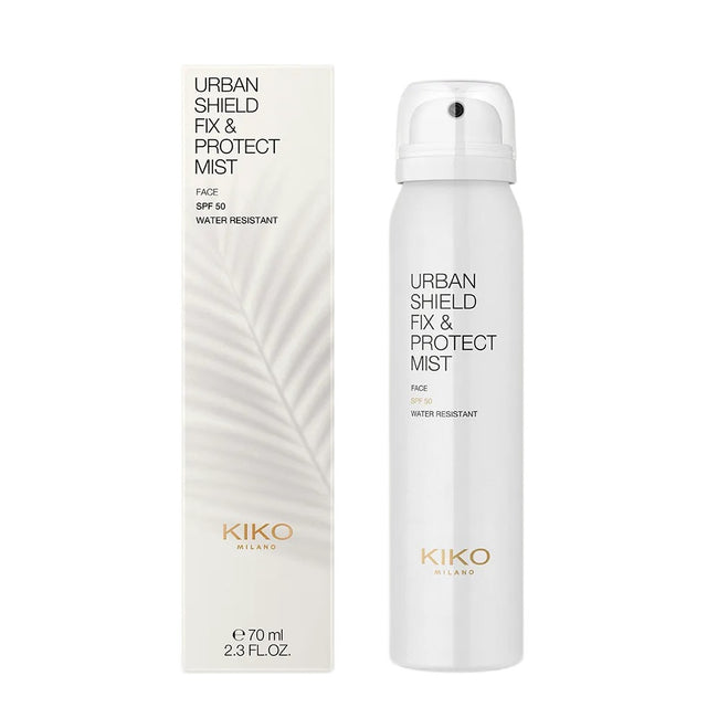KIKO Milano Urban Shield Fix & Protect Mist SPF50 baza pod makijaż i spray utrwalający makijaż 70ml