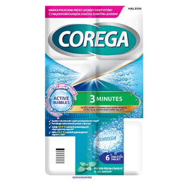 Corega Tabs 3 minutowa tabletka czyszcząca do protez zębowych 6szt