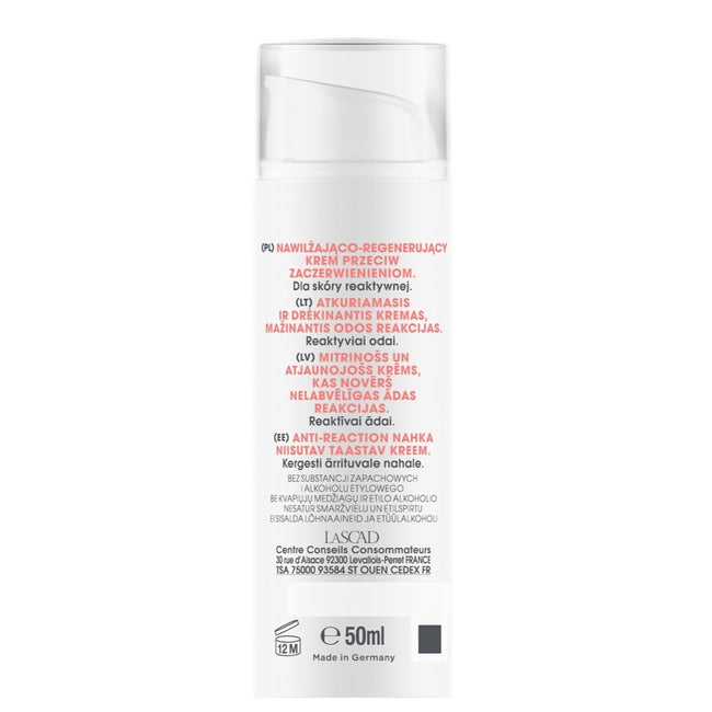 MIXA Anti Reaction nawilżająco-regenerujący krem przeciw zaczerwienieniom dla skóry reaktywnej 50ml