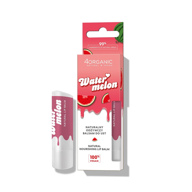 4organic Naturalny odżywczy balsam do ust Watermelon 5g