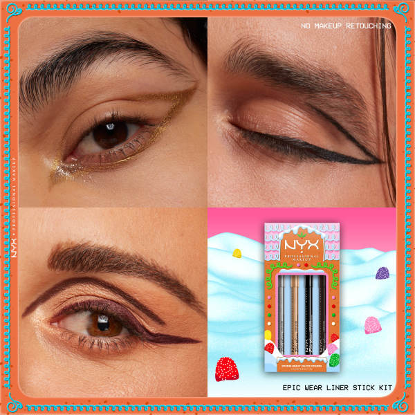 NYX Professional MakeUp Holiday Epic Wear Liner Stick Kit zestaw eyelinerów 4x1.25g