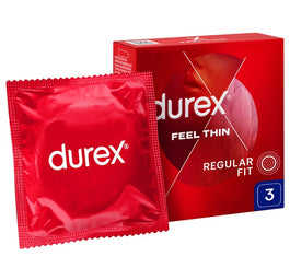 Durex Feel Thin Classic cienkie prezerwatywy lateksowe 3szt