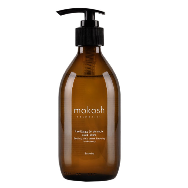 Mokosh Nawilżający żel do mycia ciała i dłoni Żurawina 300ml